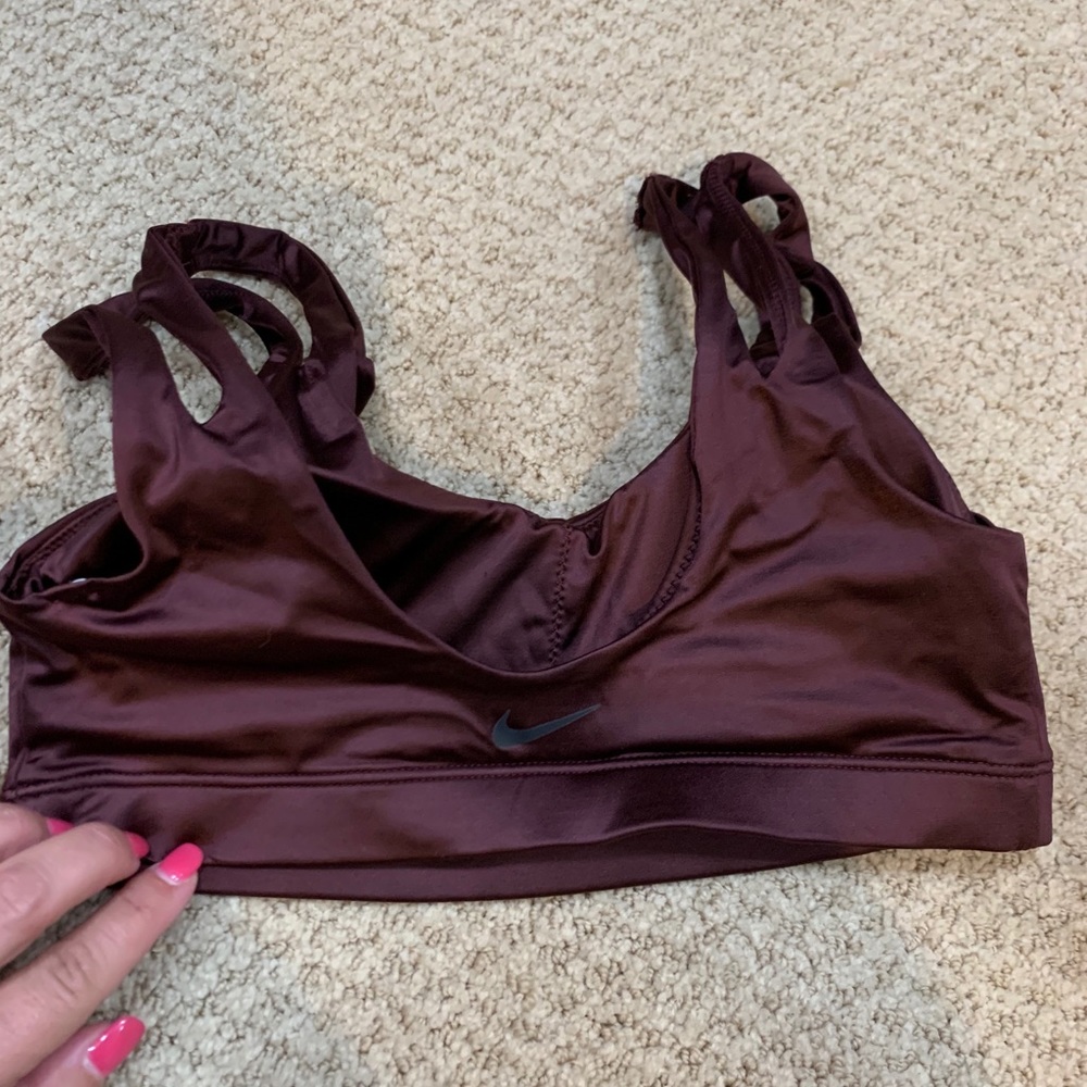 Nike satin sports bra